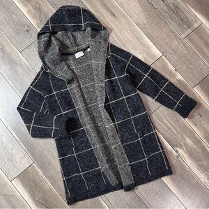 Cyrus Hooded Fuzzy Open Cardigan